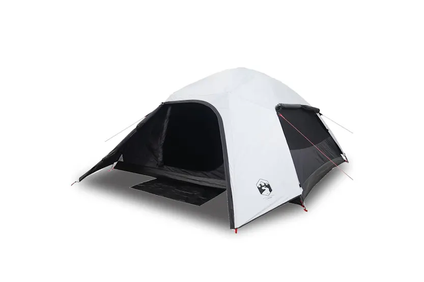 Vidaxl Camping Tent Dome 4-person White Blackout Fabric Waterproof Vidaxl Camping Tent Dome 4-person White Blackout Fabric Waterproof