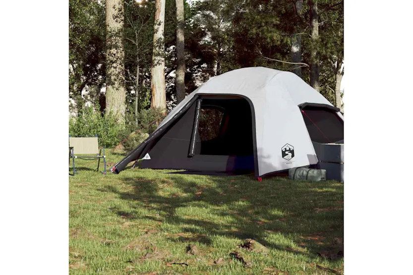 Vidaxl Camping Tent Dome 4-person White Blackout Fabric Waterproof Vidaxl Camping Tent Dome 4-person White Blackout Fabric Waterproof