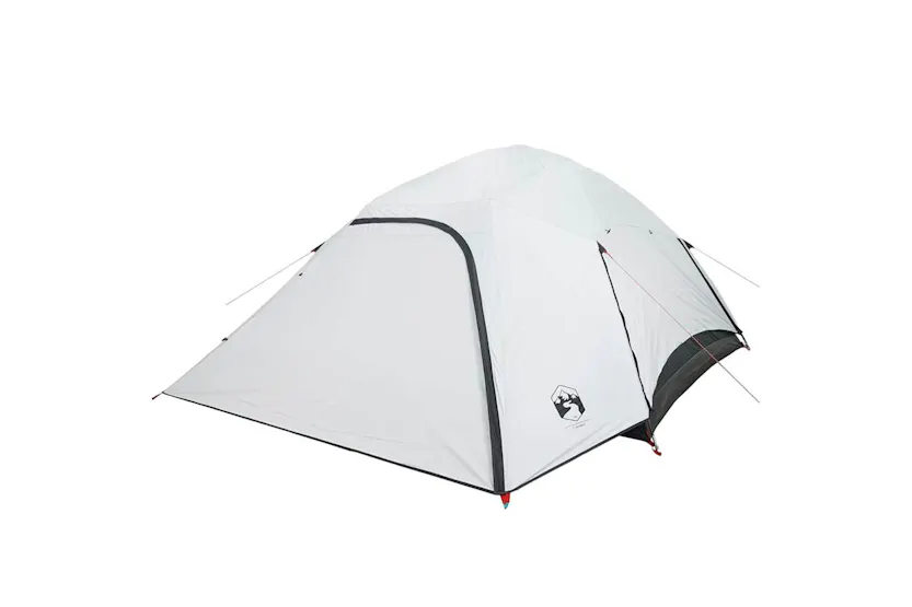 Vidaxl Camping Tent Dome 4-person White Blackout Fabric Waterproof Vidaxl Camping Tent Dome 4-person White Blackout Fabric Waterproof