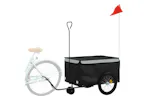 Vidaxl Bike Trailer Black And Grey 30 Kg Iron Vidaxl Bike Trailer Black And Grey 30 Kg Iron