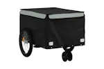 Vidaxl Bike Trailer Black And Grey 30 Kg Iron Vidaxl Bike Trailer Black And Grey 30 Kg Iron