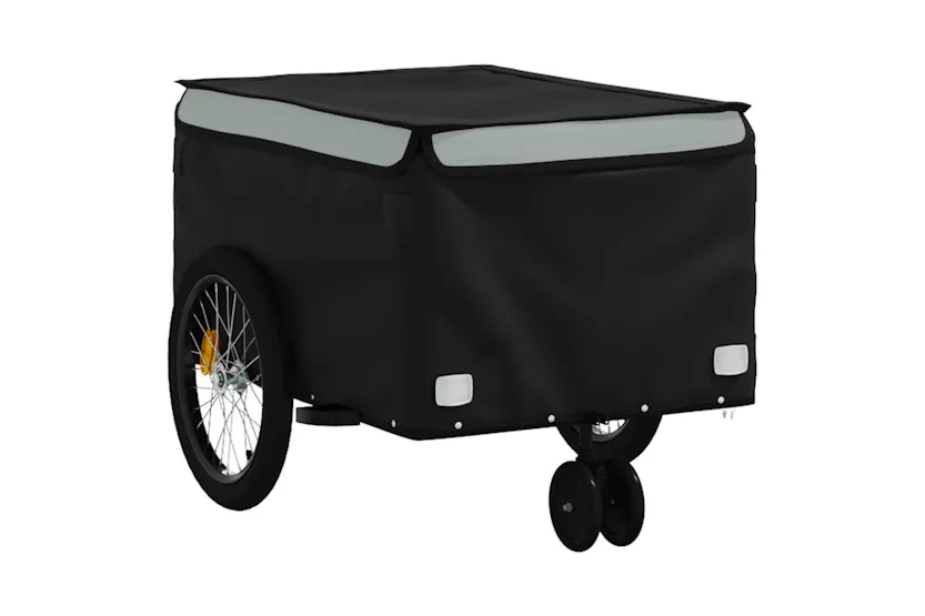Vidaxl Bike Trailer Black And Grey 30 Kg Iron Vidaxl Bike Trailer Black And Grey 30 Kg Iron