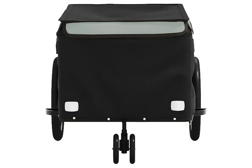 Vidaxl Bike Trailer Black And Grey 30 Kg Iron Vidaxl Bike Trailer Black And Grey 30 Kg Iron