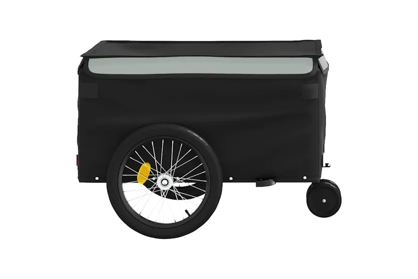Vidaxl Bike Trailer Black And Grey 30 Kg Iron Vidaxl Bike Trailer Black And Grey 30 Kg Iron