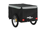Vidaxl Bike Trailer Black And Grey 30 Kg Iron Vidaxl Bike Trailer Black And Grey 30 Kg Iron