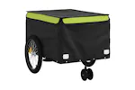 Vidaxl Bike Trailer Black And Green 45 Kg Iron Vidaxl Bike Trailer Black And Green 45 Kg Iron