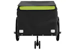 Vidaxl Bike Trailer Black And Green 45 Kg Iron Vidaxl Bike Trailer Black And Green 45 Kg Iron
