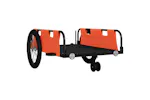 Vidaxl Bike Trailer Orange And Black Oxford Fabric And Iron Vidaxl Bike Trailer Orange And Black Oxford Fabric And Iron