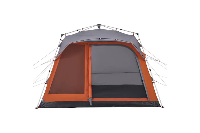 Vidaxl Family Tent Cabin 7-person Grey And Orange Quick Release Vidaxl Family Tent Cabin 7-person Grey And Orange Quick Release