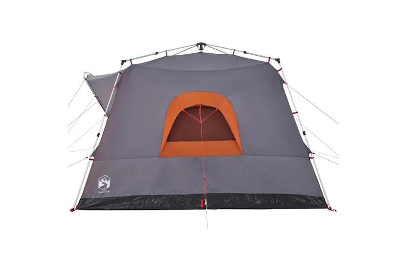 Vidaxl Family Tent Cabin 7-person Grey And Orange Quick Release Vidaxl Family Tent Cabin 7-person Grey And Orange Quick Release