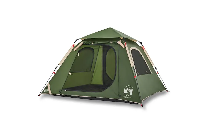 Vidaxl Camping Tent Dome 4-person Green Quick Release Vidaxl Camping Tent Dome 4-person Green Quick Release