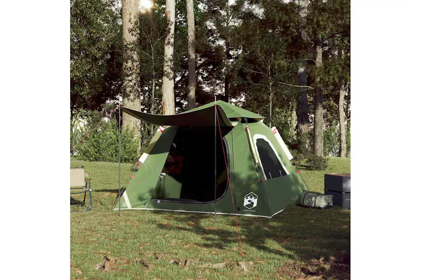 Vidaxl Camping Tent Dome 4-person Green Quick Release Vidaxl Camping Tent Dome 4-person Green Quick Release