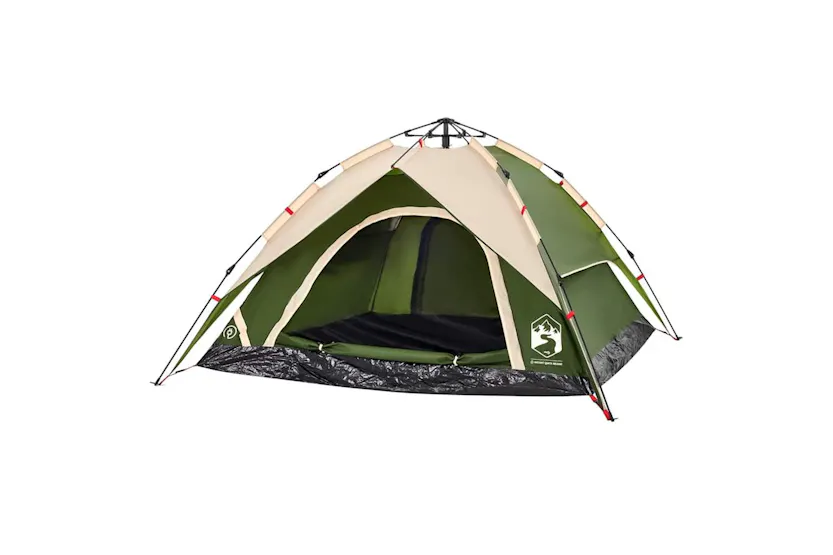 Vidaxl Camping Tent Dome 4-person Green Quick Release Vidaxl Camping Tent Dome 4-person Green Quick Release