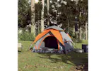 Vidaxl Camping Tent Dome 4-person Grey And Orange Quick Release Vidaxl Camping Tent Dome 4-person Grey And Orange Quick Release