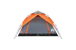 Vidaxl Camping Tent Dome 4-person Grey And Orange Quick Release Vidaxl Camping Tent Dome 4-person Grey And Orange Quick Release
