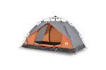 Vidaxl Camping Tent Dome 3-person Grey And Orange Quick Release Vidaxl Camping Tent Dome 3-person Grey And Orange Quick Release