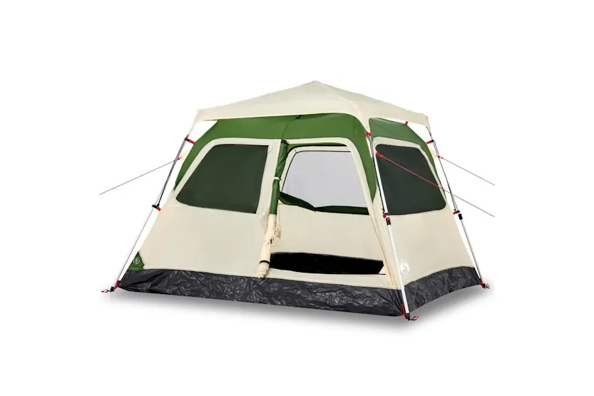 Vidaxl Camping Tent Dome 4-person Green Quick Release Vidaxl Camping Tent Dome 4-person Green Quick Release