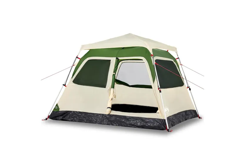 Vidaxl Camping Tent Dome 4-person Green Quick Release Vidaxl Camping Tent Dome 4-person Green Quick Release