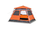 Vidaxl Camping Tent Dome 4-person Grey And Orange Quick Release Vidaxl Camping Tent Dome 4-person Grey And Orange Quick Release