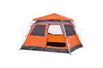 Vidaxl Camping Tent Dome 4-person Grey And Orange Quick Release Vidaxl Camping Tent Dome 4-person Grey And Orange Quick Release