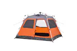 Vidaxl Camping Tent Dome 4-person Grey And Orange Quick Release Vidaxl Camping Tent Dome 4-person Grey And Orange Quick Release