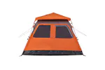Vidaxl Camping Tent Dome 4-person Grey And Orange Quick Release Vidaxl Camping Tent Dome 4-person Grey And Orange Quick Release