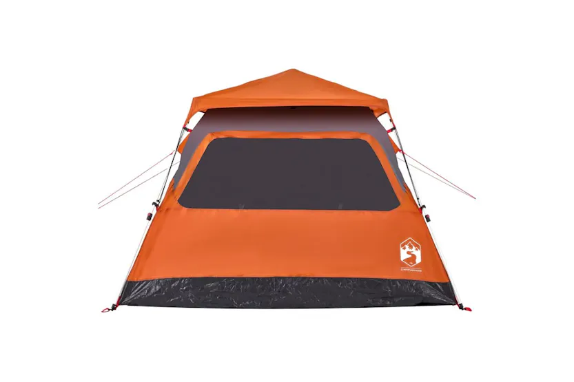 Vidaxl Camping Tent Dome 4-person Grey And Orange Quick Release Vidaxl Camping Tent Dome 4-person Grey And Orange Quick Release