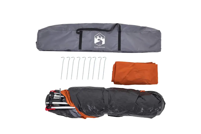 Vidaxl Camping Tent Dome 4-person Grey And Orange Quick Release Vidaxl Camping Tent Dome 4-person Grey And Orange Quick Release