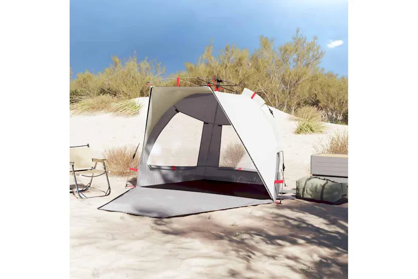 Vidaxl Beach Tent 2-person Grey Quick Release Waterproof Vidaxl Beach Tent 2-person Grey Quick Release Waterproof