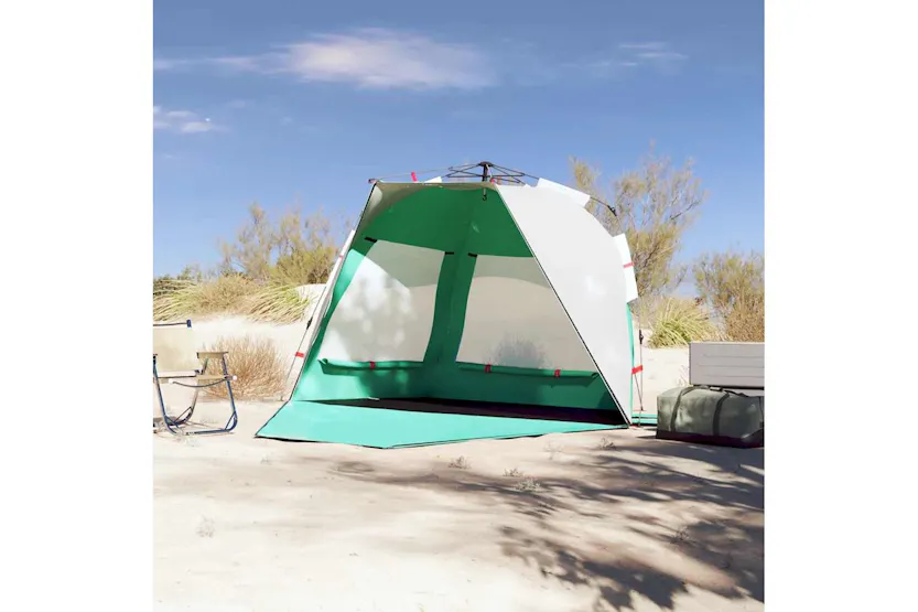 Vidaxl Beach Tent 3-person Sea Green Quick Release Waterproof Vidaxl Beach Tent 3-person Sea Green Quick Release Waterproof