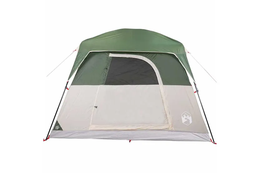 Vidaxl Camping Tent Cabin 4-person Green Waterproof Vidaxl Camping Tent Cabin 4-person Green Waterproof