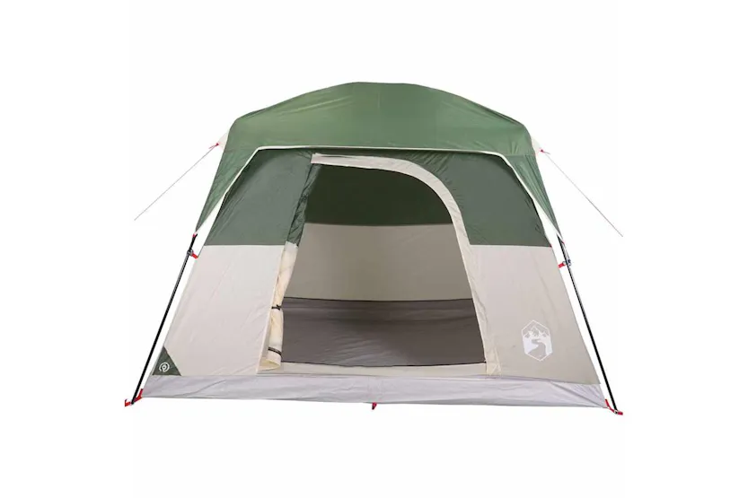 Vidaxl Camping Tent Cabin 4-person Green Waterproof Vidaxl Camping Tent Cabin 4-person Green Waterproof