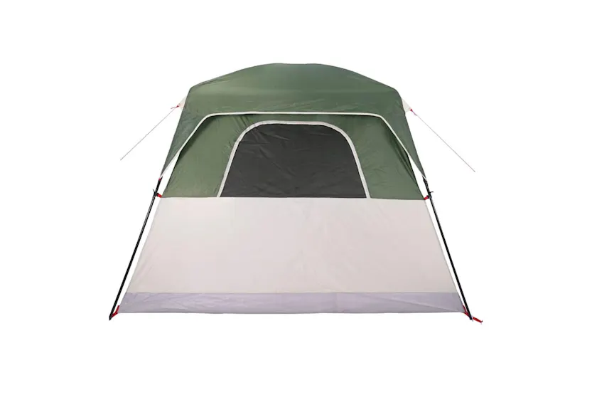 Vidaxl Camping Tent Cabin 4-person Green Waterproof Vidaxl Camping Tent Cabin 4-person Green Waterproof