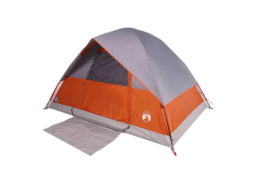Vidaxl Camping Tent Dome 4-person Orange Waterproof Vidaxl Camping Tent Dome 4-person Orange Waterproof
