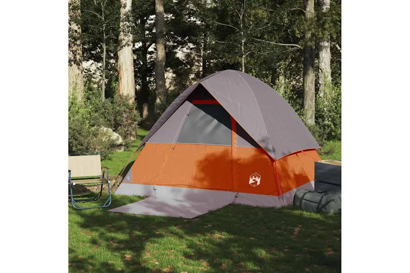 Vidaxl Camping Tent Dome 4-person Orange Waterproof Vidaxl Camping Tent Dome 4-person Orange Waterproof