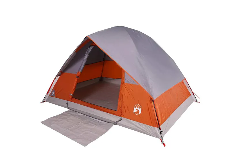Vidaxl Camping Tent Dome 4-person Orange Waterproof Vidaxl Camping Tent Dome 4-person Orange Waterproof