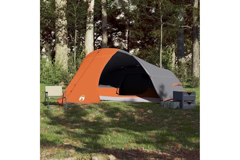 Vidaxl Camping Tent Dome 4-person Orange Waterproof Vidaxl Camping Tent Dome 4-person Orange Waterproof