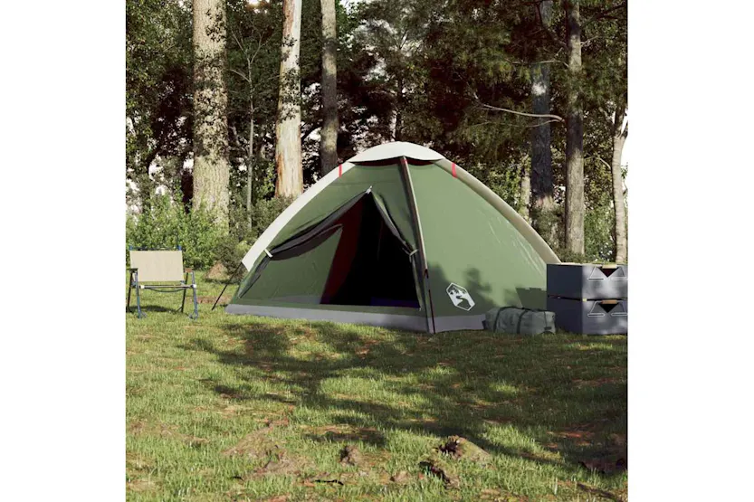 Vidaxl Camping Tent Dome 4-person Green Waterproof Vidaxl Camping Tent Dome 4-person Green Waterproof