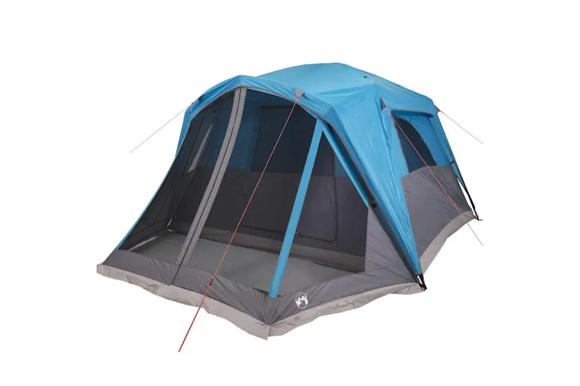 Vidaxl Family Tent With Porch 6-person Blue Waterproof Vidaxl Family Tent With Porch 6-person Blue Waterproof