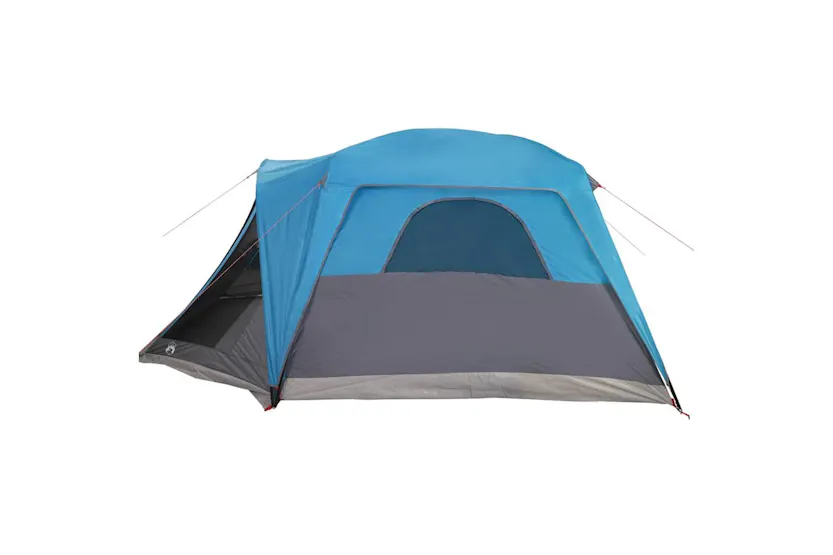 Vidaxl Family Tent With Porch 6-person Blue Waterproof Vidaxl Family Tent With Porch 6-person Blue Waterproof