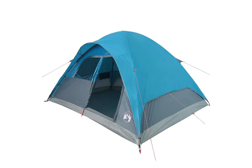 Vidaxl Family Tent Dome 6-person Blue Waterproof Vidaxl Family Tent Dome 6-person Blue Waterproof