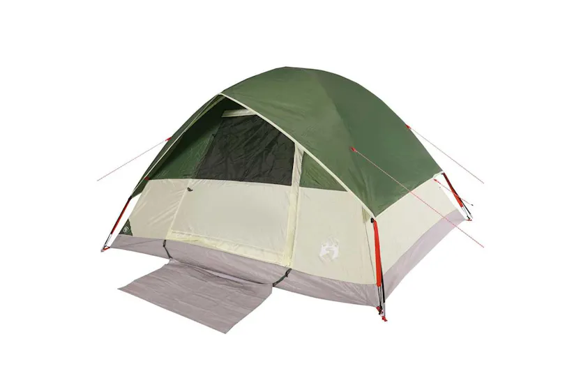 Vidaxl Family Tent Dome 6-person Green Waterproof Vidaxl Family Tent Dome 6-person Green Waterproof