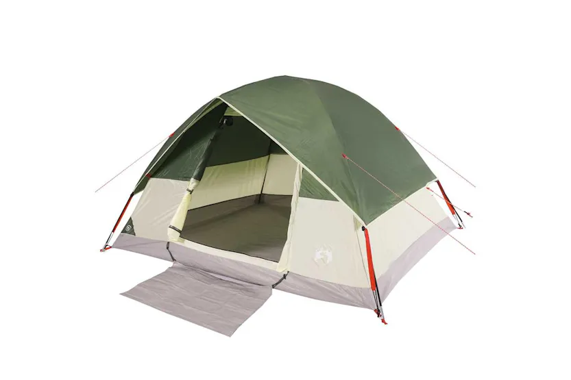 Vidaxl Family Tent Dome 6-person Green Waterproof Vidaxl Family Tent Dome 6-person Green Waterproof