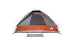 Vidaxl Family Tent Dome 6-person Grey And Orange Waterproof Vidaxl Family Tent Dome 6-person Grey And Orange Waterproof