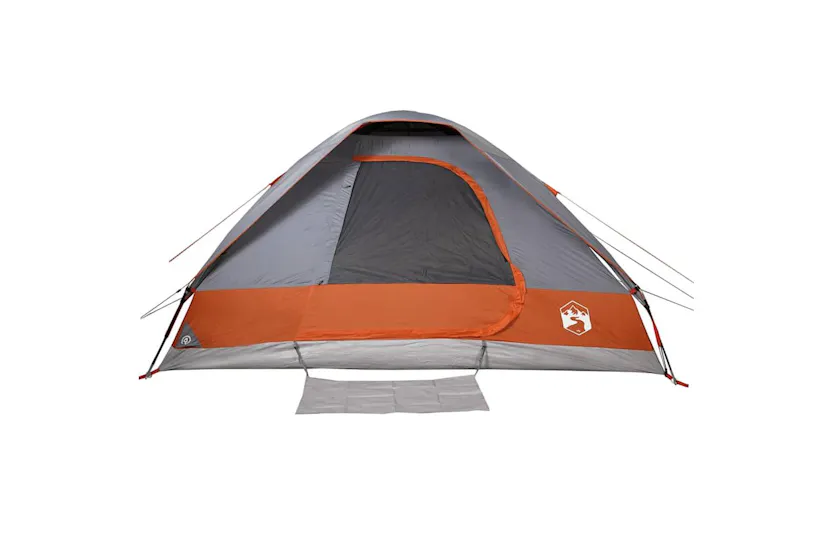 Vidaxl Family Tent Dome 6-person Grey And Orange Waterproof Vidaxl Family Tent Dome 6-person Grey And Orange Waterproof
