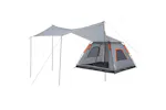 Vidaxl Camping Tent Dome 5-person Grey And Orange Quick Release Vidaxl Camping Tent Dome 5-person Grey And Orange Quick Release