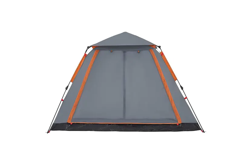 Vidaxl Camping Tent Dome 5-person Grey And Orange Quick Release Vidaxl Camping Tent Dome 5-person Grey And Orange Quick Release