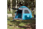 Vidaxl Camping Tent Cabin 4-person Blue Quick Release Vidaxl Camping Tent Cabin 4-person Blue Quick Release