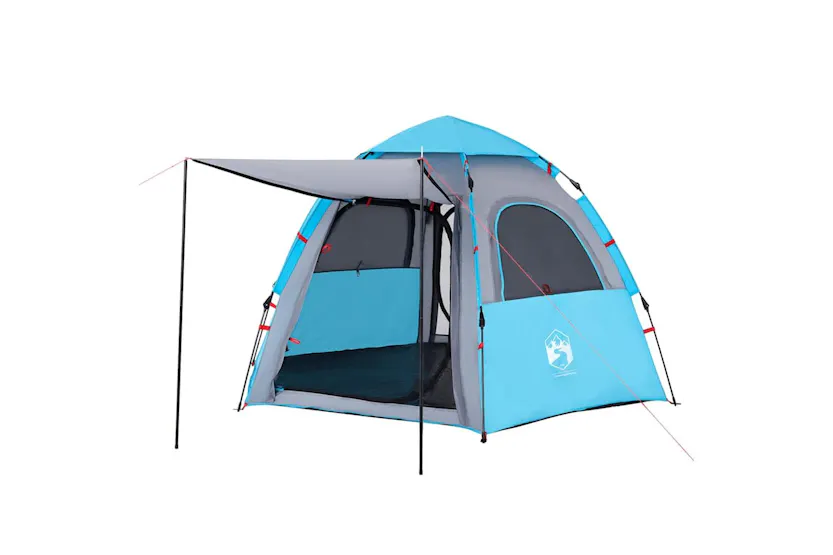 Vidaxl Camping Tent Cabin 4-person Blue Quick Release Vidaxl Camping Tent Cabin 4-person Blue Quick Release