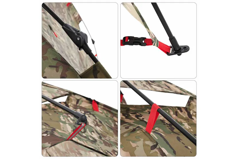 Vidaxl Fishing Tent 4-person Camouflage Quick Release Vidaxl Fishing Tent 4-person Camouflage Quick Release